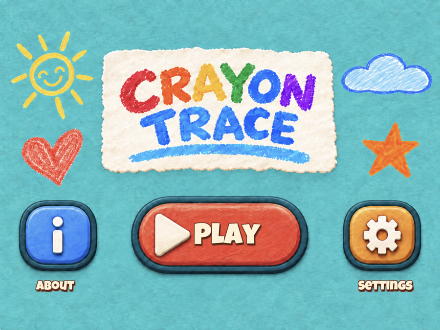 Crayon Trace game screen