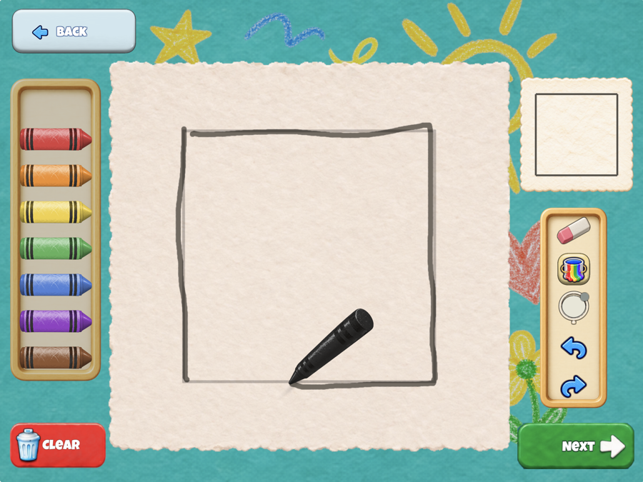 Crayon Trace game screen